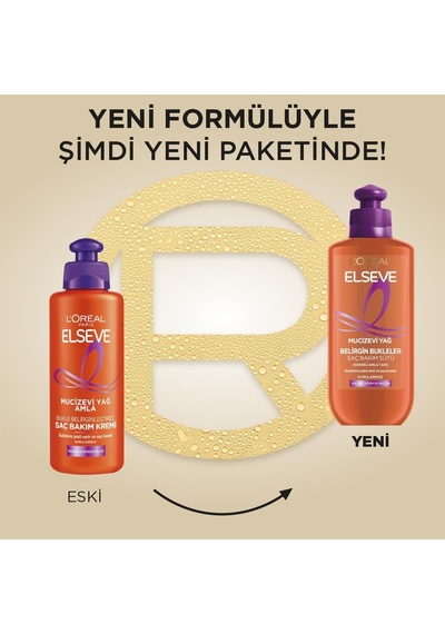 L'oreal Paris Elseve Mucizevi Amla Yağı Bukle Belirginleştirici Saç Bakım Kremi 200 Ml