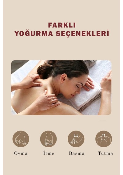 Ovmalı Ve Isıtmalı Masaj Aleti Boyun Sırt Bel Boyun Bej