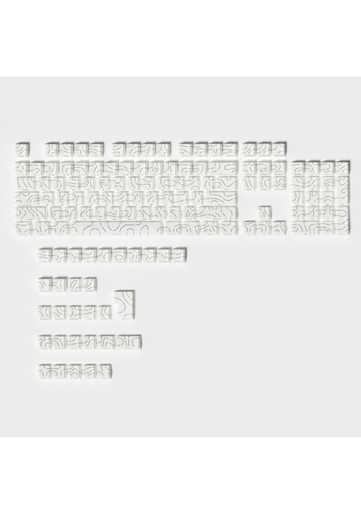 Mekanik Klavye Tuş Takımı-pbt Çift Baskı Keycap Seti- Çizgi Desenli 137 Tuş -beyaz