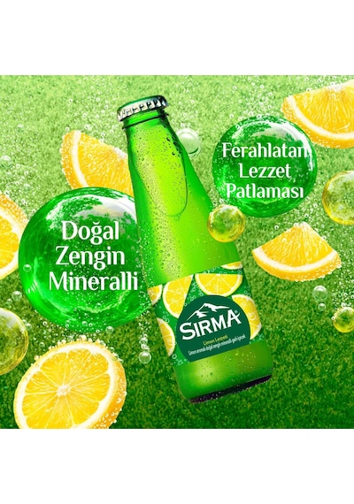 Sırma C Vitaminli Limon Aromalı Doğal Maden Suyu 200 Ml X 24 Adet