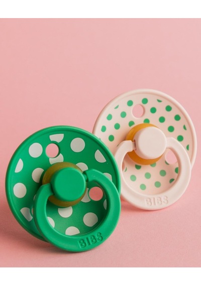 Bibs Studio Polka Small Kauçuk Emzik - Petal Cactus 0-6 Ay