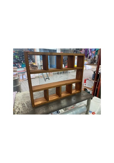 Ahşap Bardaklık Terek 40x35x9 Cm Seffaf