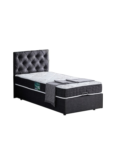 Setaymobilya Baza, Tek Kişilik Eylül Baza+Başlık +Comfort Yatak Seti, Antrasit Setaymobilya Baza, Tek Kişilik Eylül Baza+Başlık +Comfort Yatak Seti, Antrasit