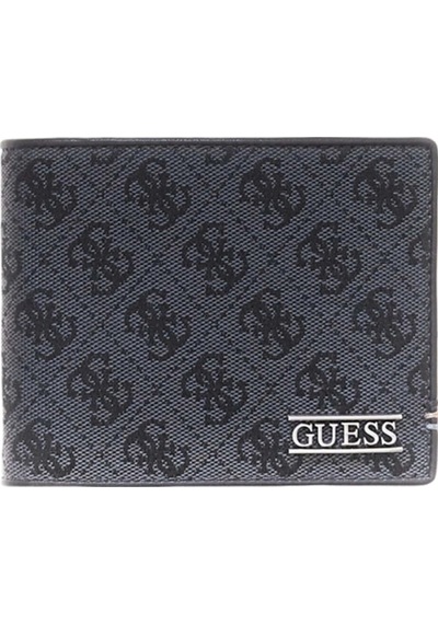 Guess Boston İkiye Katlanır Orta Boy Erkek Siyah Cüzdan Smboljlea20-bla Siyah