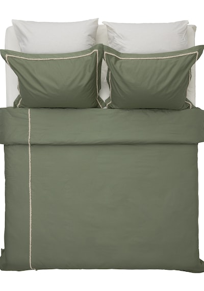 Koza Home Boho Saçaklı Yeşil Nevresim Takımı Çift Kişilik 200 X 220 7030a Yeşil