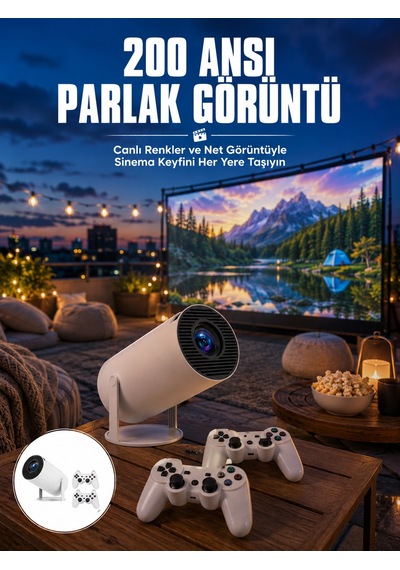 Full Hd 8 Gb Ayaklı Çift Kollu 4k Video Oyun Konsolu Taşınabilir Yeni Nesil - Lisinya