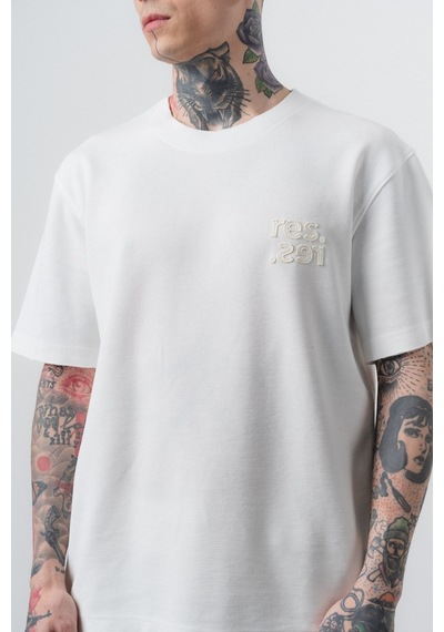 Erkek Pis Dikişli Regular Fit T-shirt Şort Takım Ekru