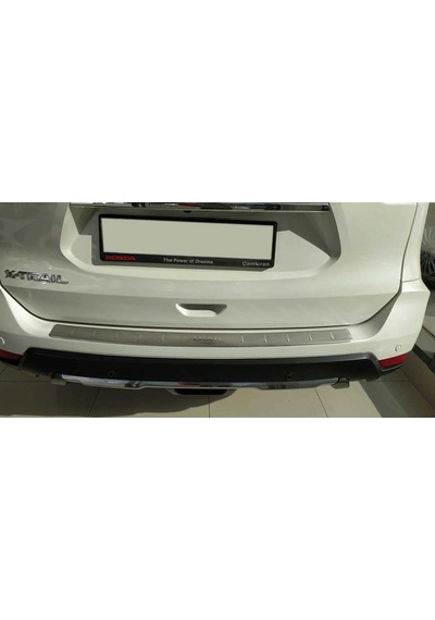 Nissan X  -Trail 2014  -2017 Arka Tampon Üst Korumasi B Dizayn Krom