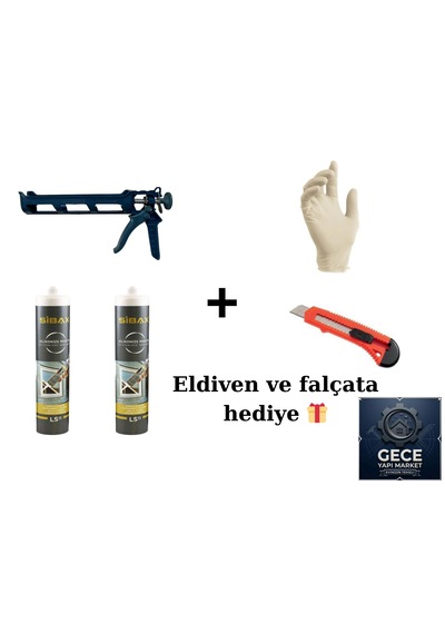 Mastik, Beyaz Kapatıcı , Mastik Set, Silikon Tabancası , Falçata,eldiven