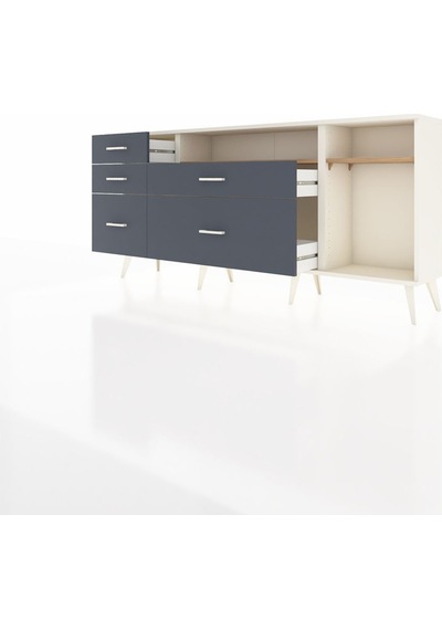 Arges Konsol 2 Raflı 5 Çekmeceli 176x30x83 Aytaşı-çam/antrasit Çam/antrasit Arges Konsol 2 Raflı 5 Çekmeceli 176x30x83 Aytaşı-çam/antrasit Çam/antrasit
