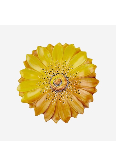 Sarı Seramik Servis Tabağı 36 Cm