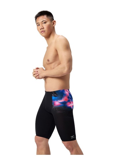Speedo Ml Placement Printed Jammer Erkek Yüzücü Mayosu Siyah