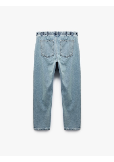 Koton Pamuklu Cep Detaylı Beli Bağcıklı Jean Pantolon Açık İndigo 6wam40041nd Açık İndigo Koton Pamuklu Cep Detaylı Beli Bağcıklı Jean Pantolon Açık İndigo 6wam40041nd Açık İndigo