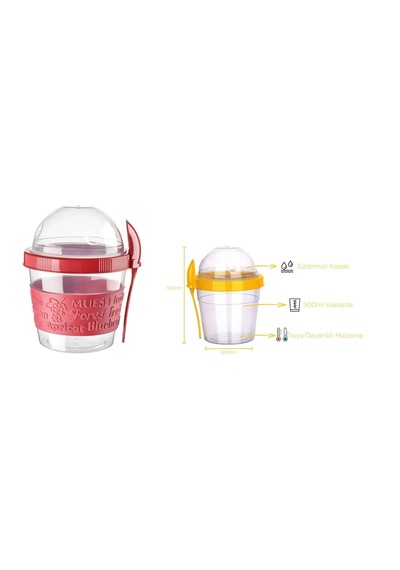 Hubrendy Çer Bebek Mama Saklama Kabı 500ml