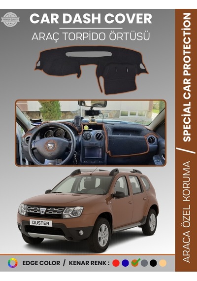 Dacıa Duster 2015 + Torpido Örtüsü Ön Göğüs Koruma Torpido Koruma Çatlamayı Engeller Tam Uyum - 486 Stiloto