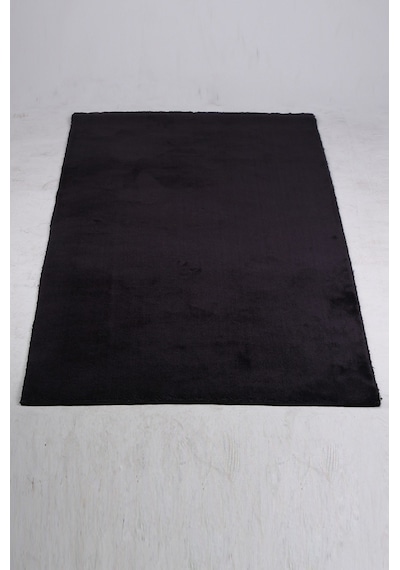 Bonny Home Elite Siyah 80x150 Cm Köşeli Peluş Banyo Paspası Siyah