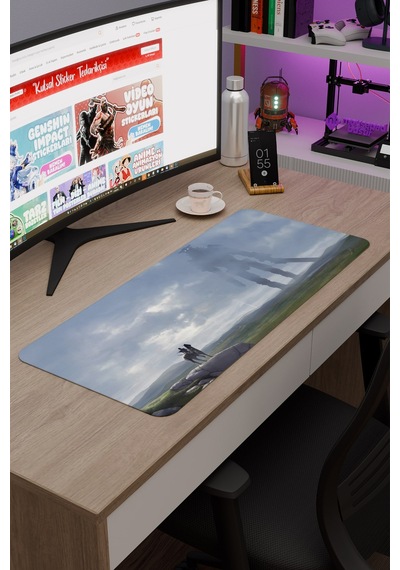 Shadow Of The Colossus Dikişli Kauçuk Oyuncu Mousepad V2 - 70x30 Xl Gaming Mouse Pad