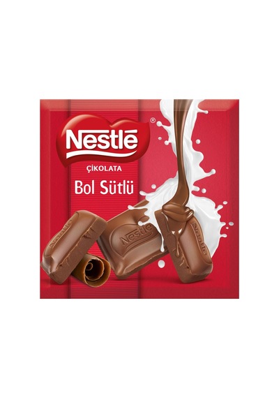 Nestle Kare Çikolata 60 G Sütlü - Bol Sütlü Lezzet 8'li Avantaj Paketi - 8 Adet Tarı