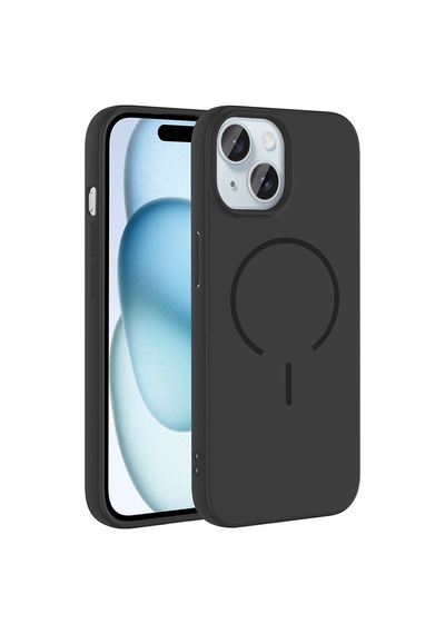 Zore İphone 15 Kılıf M-safe Şarj Özellikli Nvth Meta Kapak - Rose Pembe