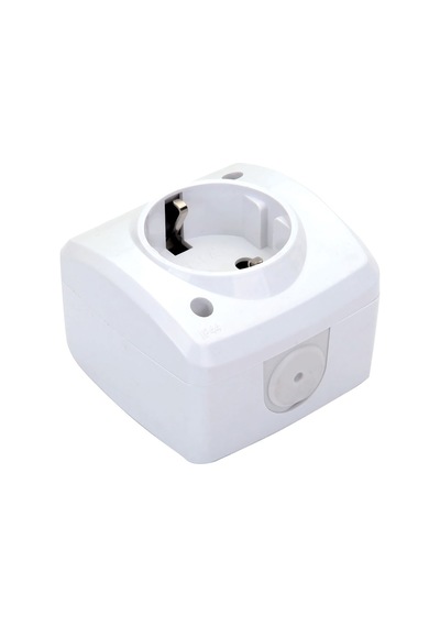Depa Nemliyer Topraklı Priz - Beyaz - Ip44 - 80101