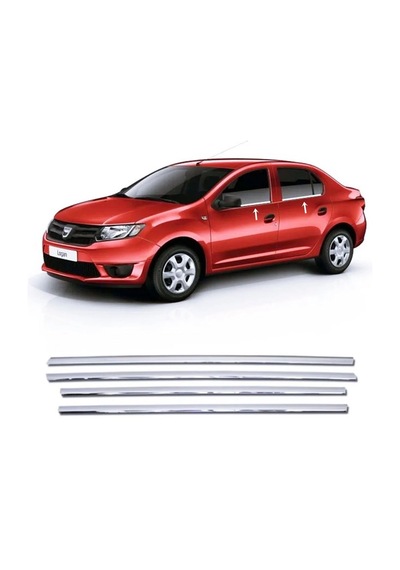 Dacia Logan Sedan Krom Cam Çıtası 4 Prç P.çelik 2012 Ve Üzeri