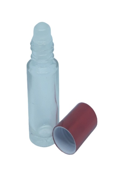 Boş Parfüm Şişesi 4-5 ML 5 Adet Roll-on Kırmızı Kapaklı Boş Şişe