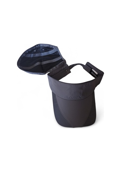 İldeşli Çift Kulanımlı Vizor Ve Spor Outdoor Cap Üskısmı Açılabilen İthal Şapka Gri