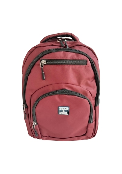 Bear & Deer Fibro Sırt Çantası Bordo Bd-cn0256 Desenli
