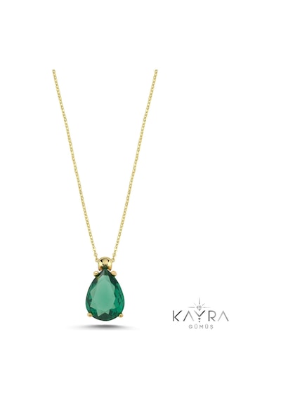 Peridot Damla Taşlı Gümüş Kolye Gm11 Gümüş
