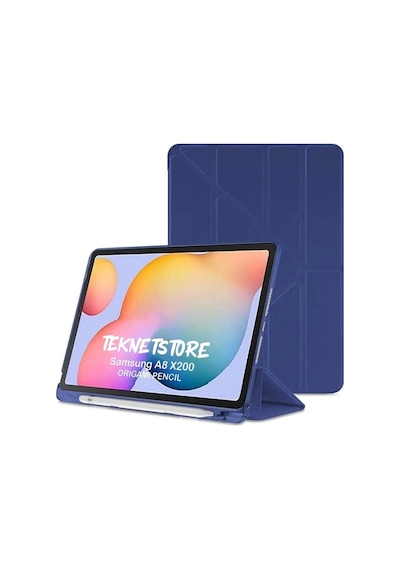 Apple Uyumlu iPad, 7. 8. 9. Nesil 2020 /2021 10.2 Kılıf Katlanır Kalemlikli Standlı Uyku Modlu Akıllı Kapak Kılıf