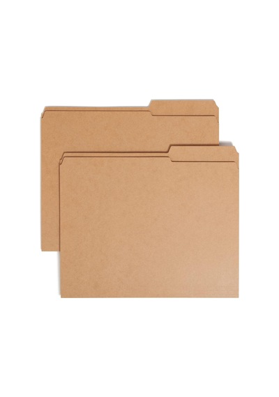 Dosya Klasörü, Güçlendirilmiş 2/5-cut Tab Sağ Konum, Kılavuz Yüksekliği, Harf Boyutu, Kraft, Kutu Başına 100 10786