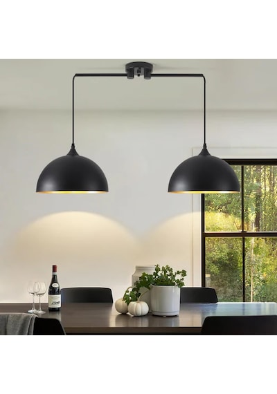 Asten 2'li Sıralı Avize Ra-avz- 7380-12-59 Siyah
