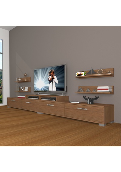 Decoraktiv Ekoflex 360r Slm Tv Ünitesi Tv Sehpası Ceviz