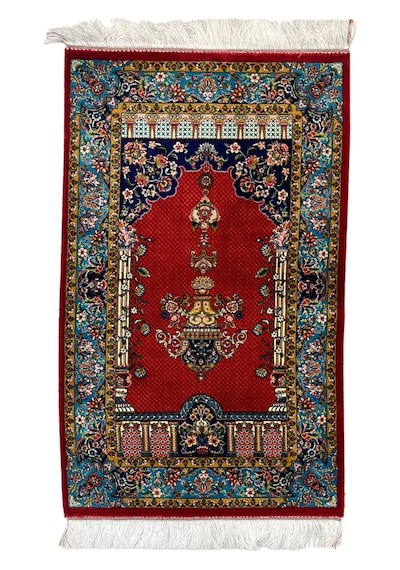 İran Makine İpek Seccade 80 120 Cm Çok Renkli