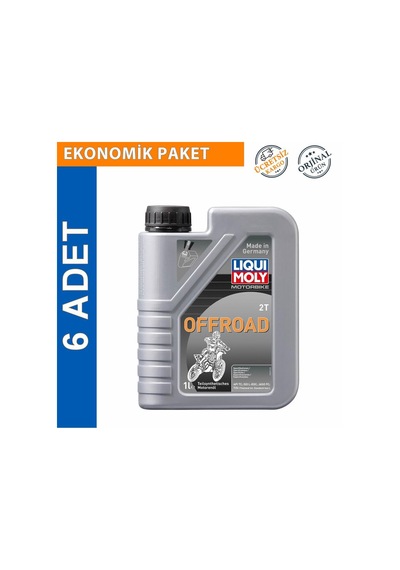 Liqui Moly 2t Offroad 1 L Yarı Sentetik Motosiklet Yağı (6 Adet)