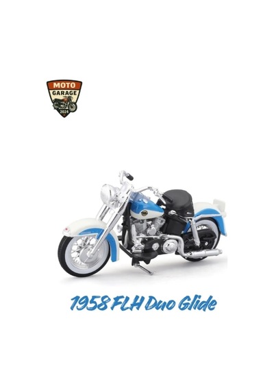 Harley-davidson Maket Seti - 1:18 Duo Glide & Hydra-glide
