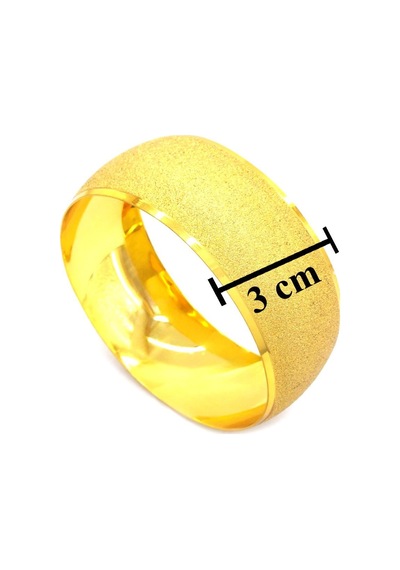 Ferizz Altın Kaplama Simli Bilezik 3 Cm Blz-3041 001