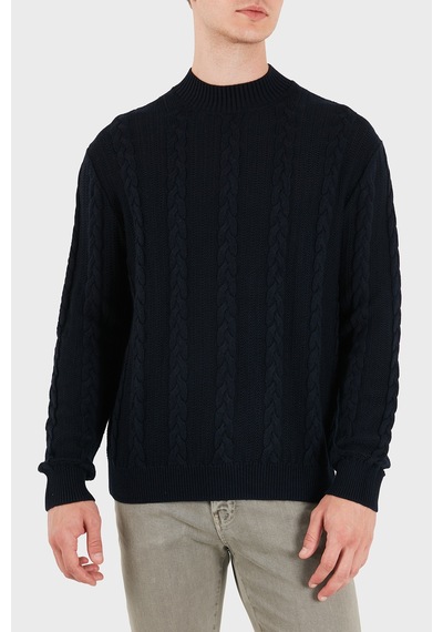 Armani Exchange Yün Karışımlı Örgü Desenli Bisiklet Yaka Kazak Erkek Kazak Xm003563 Af14008 Ub101 Lacivert Armani Exchange Yün Karışımlı Örgü Desenli Bisiklet Yaka Kazak Erkek Kazak Xm003563 Af14008 Ub101 Lacivert