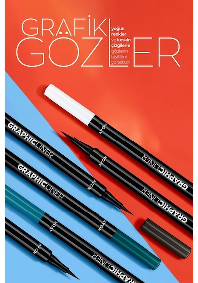 Avon Graphic Liner Keskin Uçlu Likit Eyeliner Sea Emerald