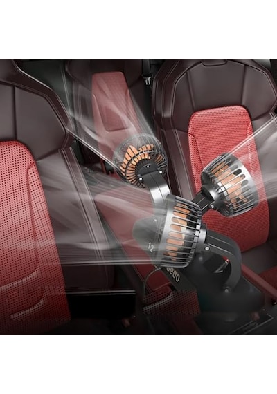 Fan10 Mini Araç Vantilatörü, 12 Volt Dc, Çakmaklık Bağlantılı, Plastik, Araç Numaratörlü 3 Lü Set
