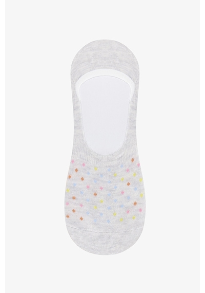 Penti Tiny Dotted 3lü Babet Çorabı Gri - Pembe