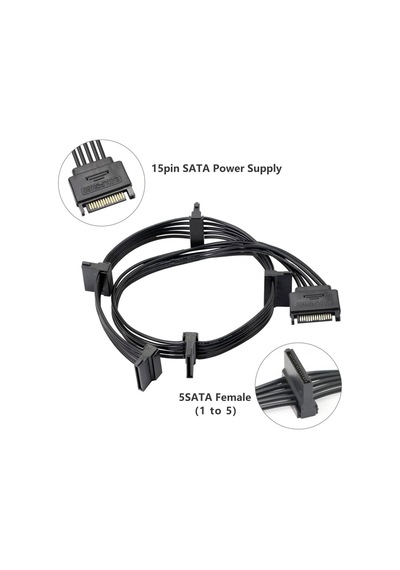 Sata Power Çoğaltıcı 5 Li Sata Power Çoklayıcı