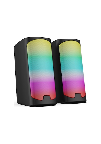 Polosmart Pgs403 Kablolu Rainbow Led Aydınlatmalı Gaming Hoparlör Speaker Siyah