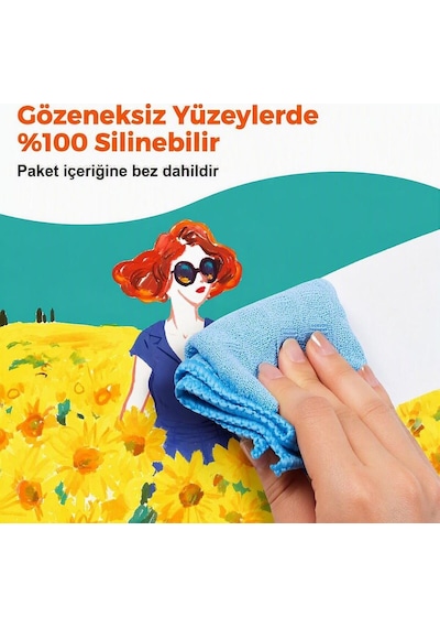 Jarmelo Pencere Boya Kalemleri 6 Adet Ja96703 Çok Renkli