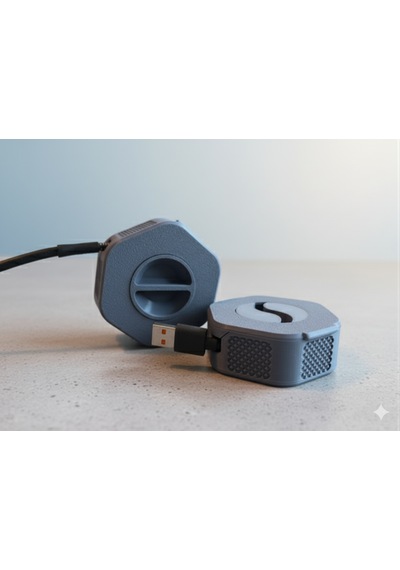 3d Baskı Kablo Makarası, Kablo Toplayıcı, Şarj Kablo Makarası, Taşınabilir Kablo Düzenleyici, Telefon Kablosu Makarası Sarı-mavi-gri Renk Seçenekleri