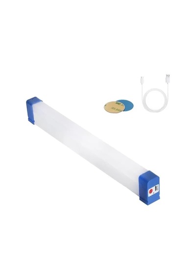 Hubrendy Sh Powermaster Bk-300 Mıknatıslı Şarjlı 3 Modlu Solar Beyaz Lamba 32 Cm