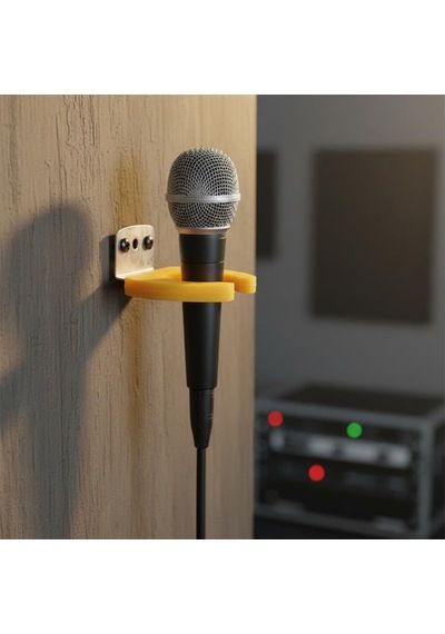 Magicvoice Mv-ı Duvar Tipi Mikrofon Askı Aparatı Sarı Renkli Esnek Tutucu Ve Montaj Vida Seti