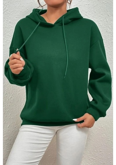Uyguntarz Unisex Oversize Love Yourself Baskılı Sweatshirt Yeşil