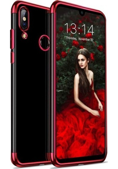 Zore Redmi Note 7 İle Uyumlu Glitter Silikon Kılıf Kırmızı Kırmızı
