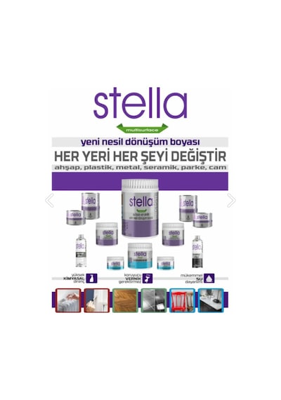 Stella Su Bazlı Saf Akrilik Boya Beyaz 500 Ml
